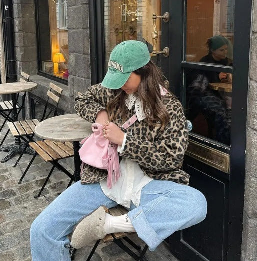 VELLENE™ Leopard Print Jacket – Elegância Selvagem